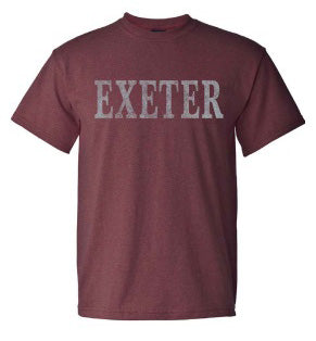 Men's Maroon Heathered Retro T-Shirt