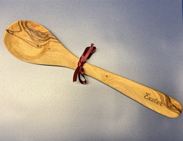 Exeter Engraved Olive Wood Spoon